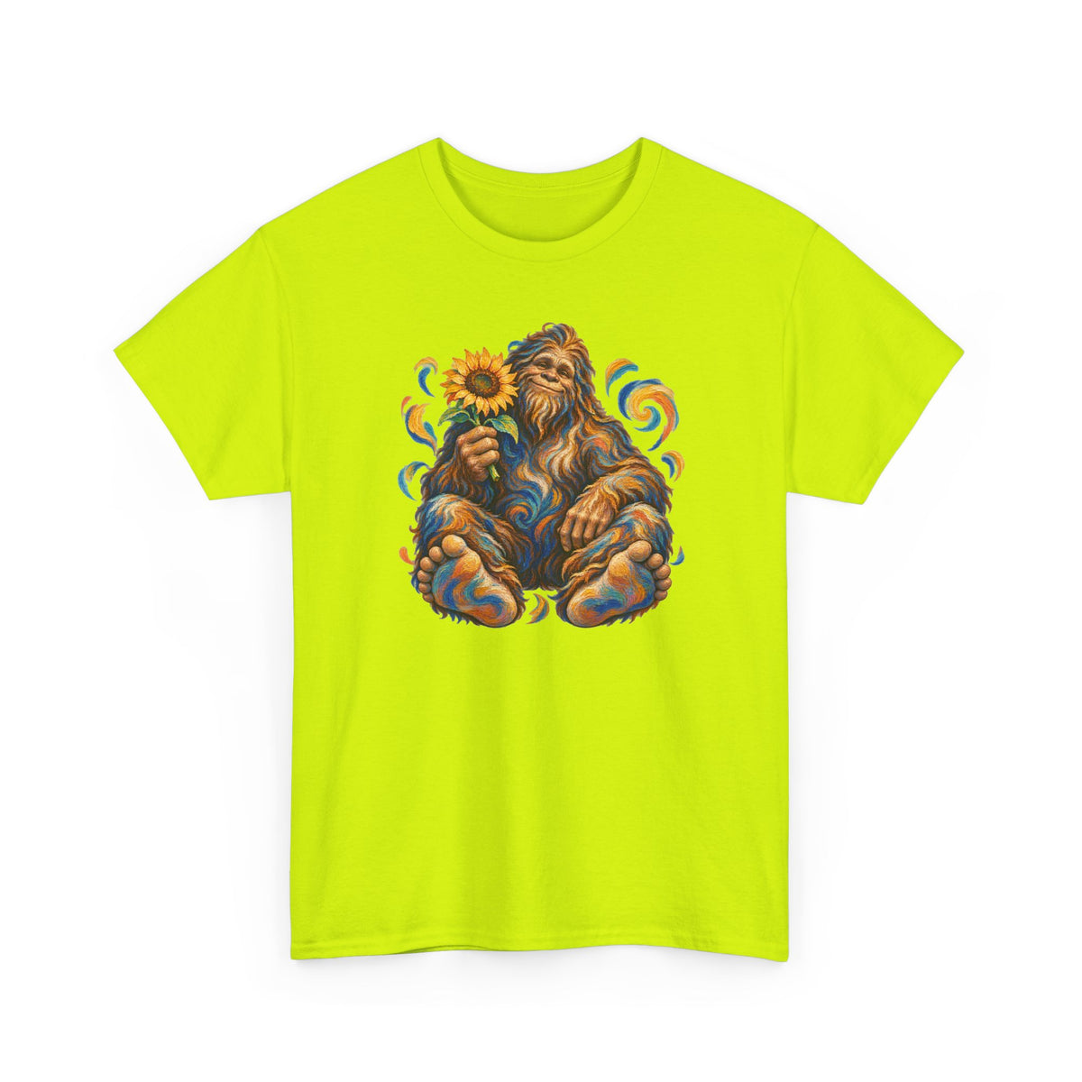 Sunflower Rest with a Shaggy Bigfoot T-Shirt
