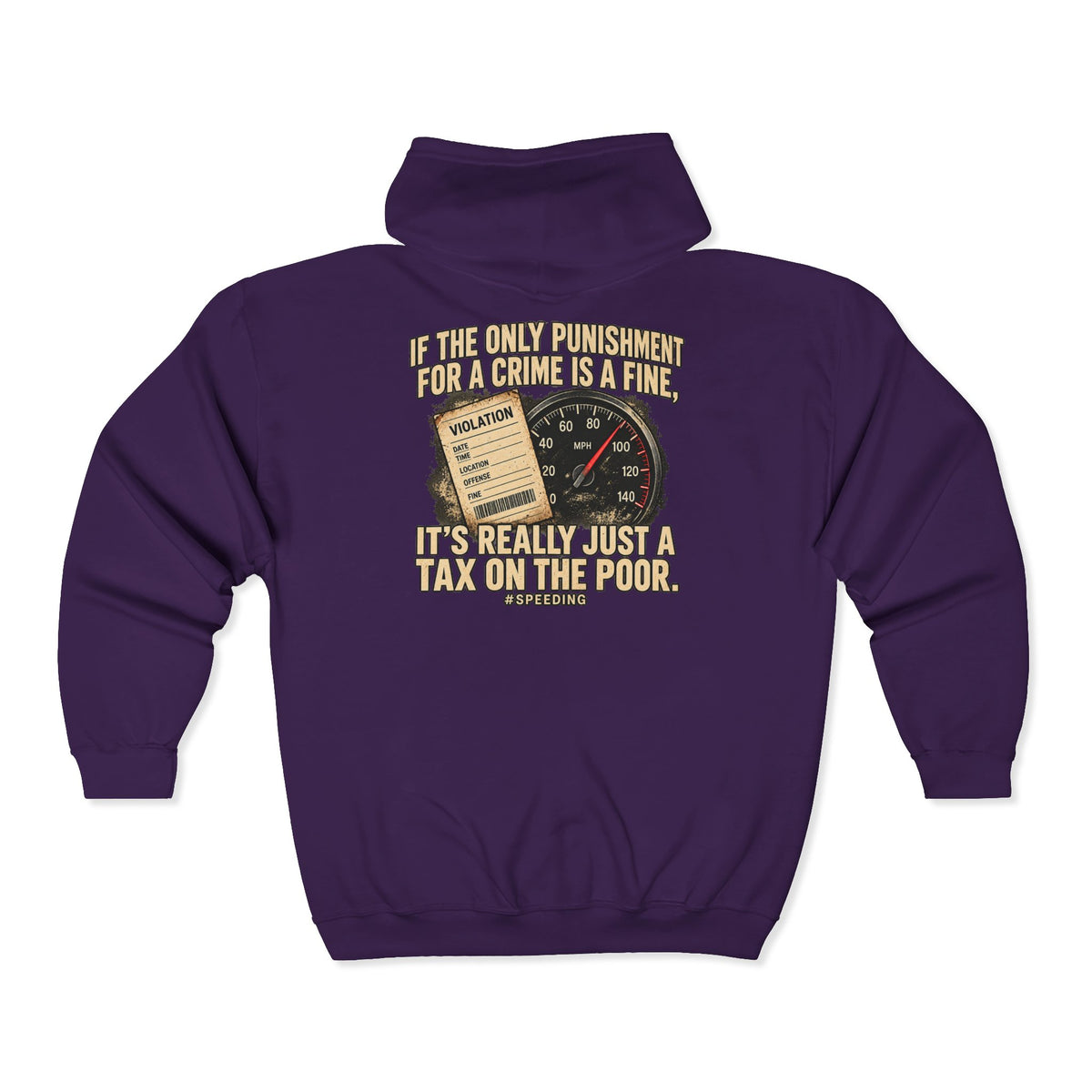 A Fine Is a Tax – Gildan 18600 Zip-Up Hoodie | 007