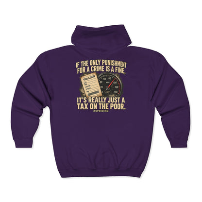 A Fine Is a Tax – Gildan 18600 Zip-Up Hoodie | 007