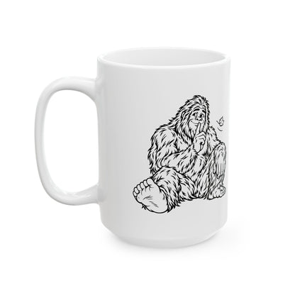 Shh, Friendly Bigfoot in the Forest Mug