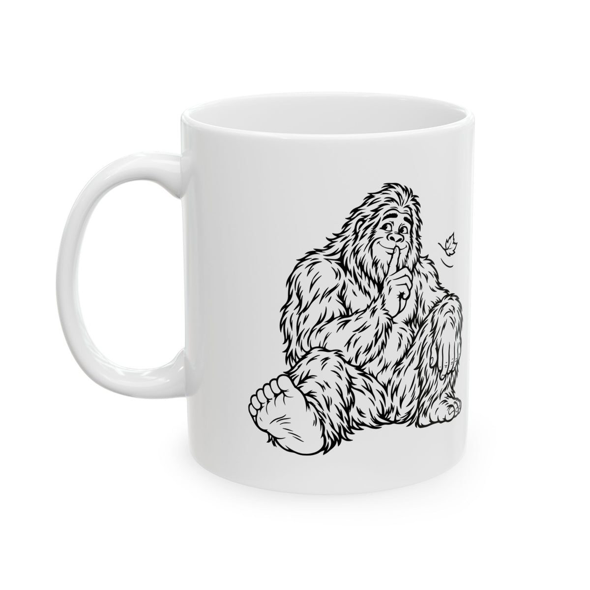 Shh, Friendly Bigfoot in the Forest Mug