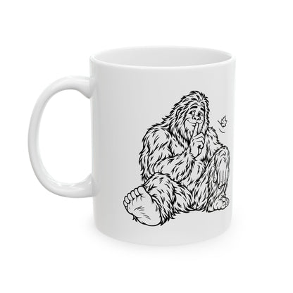 Shh, Friendly Bigfoot in the Forest Mug