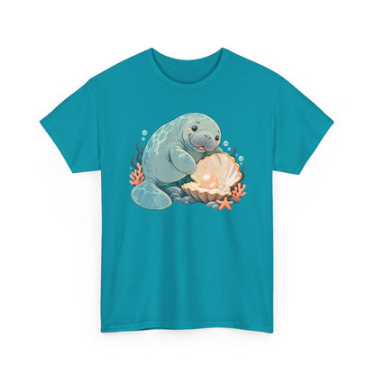 Chubby Mermaid Pearl of the Lagoon Manatee T-Shirt