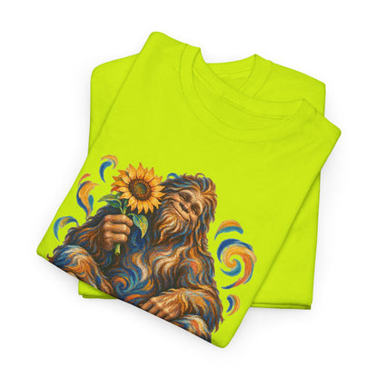 Sunflower Rest with a Shaggy Bigfoot T-Shirt