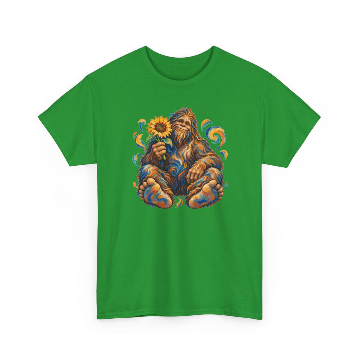 Sunflower Rest with a Shaggy Bigfoot T-Shirt