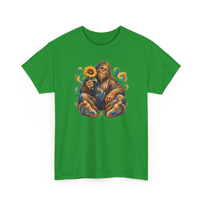 Sunflower Rest with a Shaggy Bigfoot T-Shirt