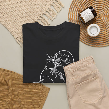Chubby Mermaid Seagrass Snacker Manatee T-Shirt