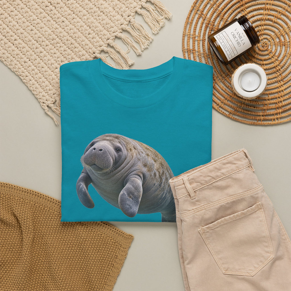 Gentle Giant Manatee Portrait T-Shirt