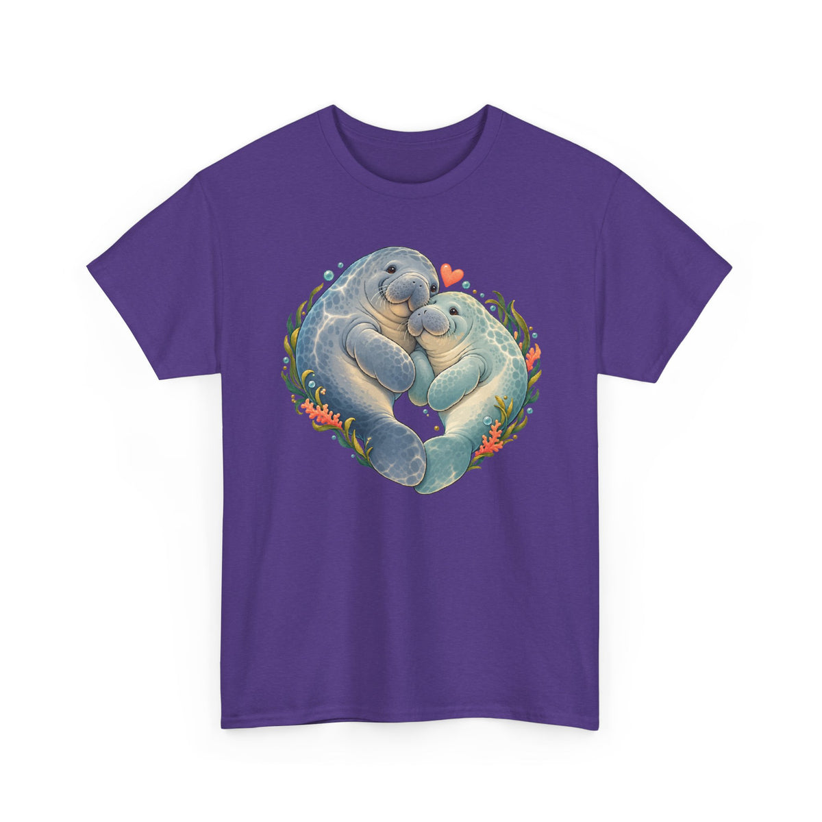 Chubby Mermaid Heart of the Ocean Manatee T-Shirt