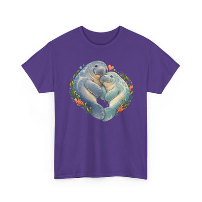 Chubby Mermaid Heart of the Ocean Manatee T-Shirt