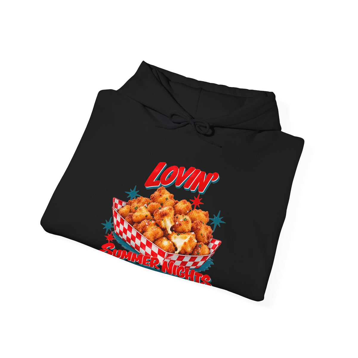 Lovin’ Cheese Curds & Summer Nights – Gildan 18500 Hoodie | 002a-v2