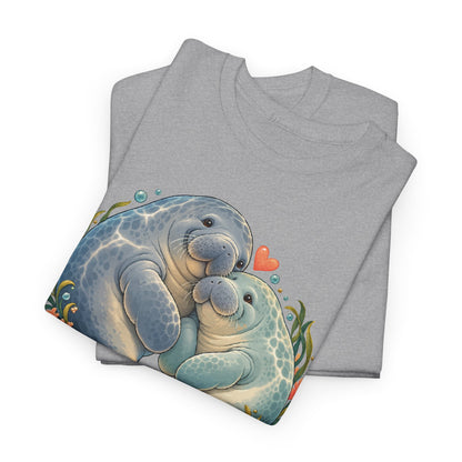 Chubby Mermaid Heart of the Ocean Manatee T-Shirt