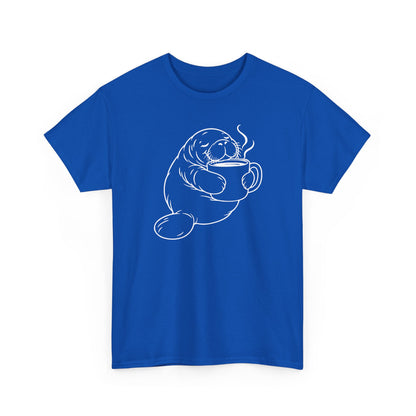 Chubby Mermaid Coffee Coast Manatee T-Shirt