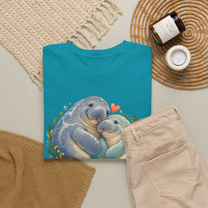 Chubby Mermaid Heart of the Ocean Manatee T-Shirt