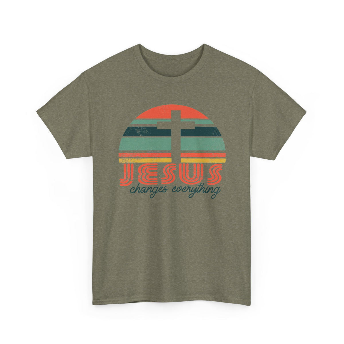 Jesus Changes Everything T-Shirt | Christian Cross Graphic Tee
