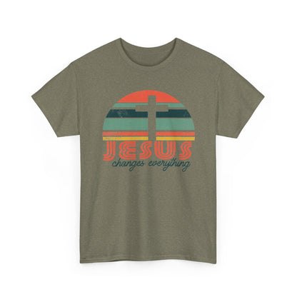 Jesus Changes Everything T-Shirt | Christian Cross Graphic Tee
