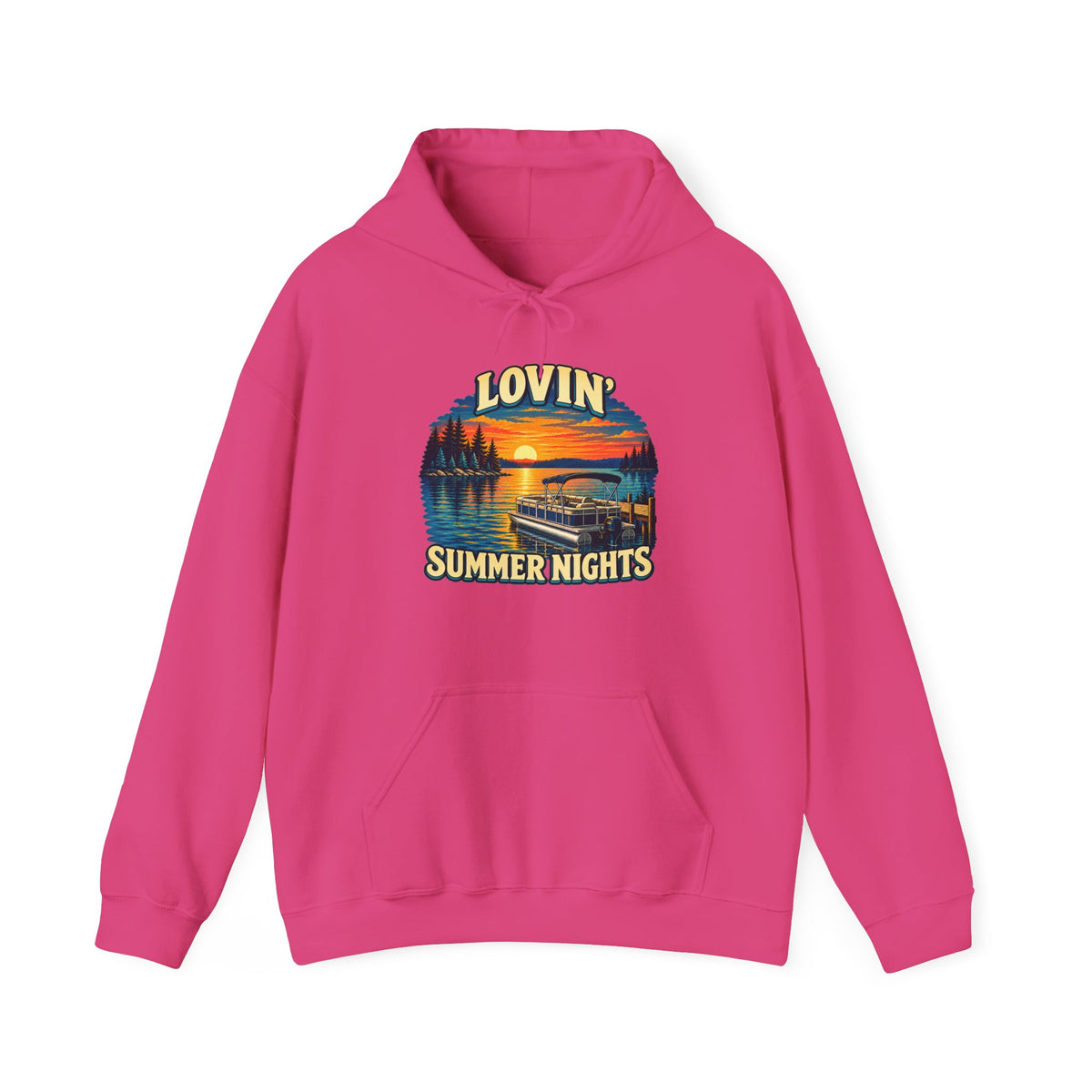Lovin’ Summer Nights Pontoon – Gildan 18500 Hoodie | 004a-v2