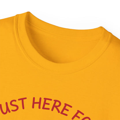 Just Here for the Wieners T-Shirt | Funny BBQ Hot Dog Tee