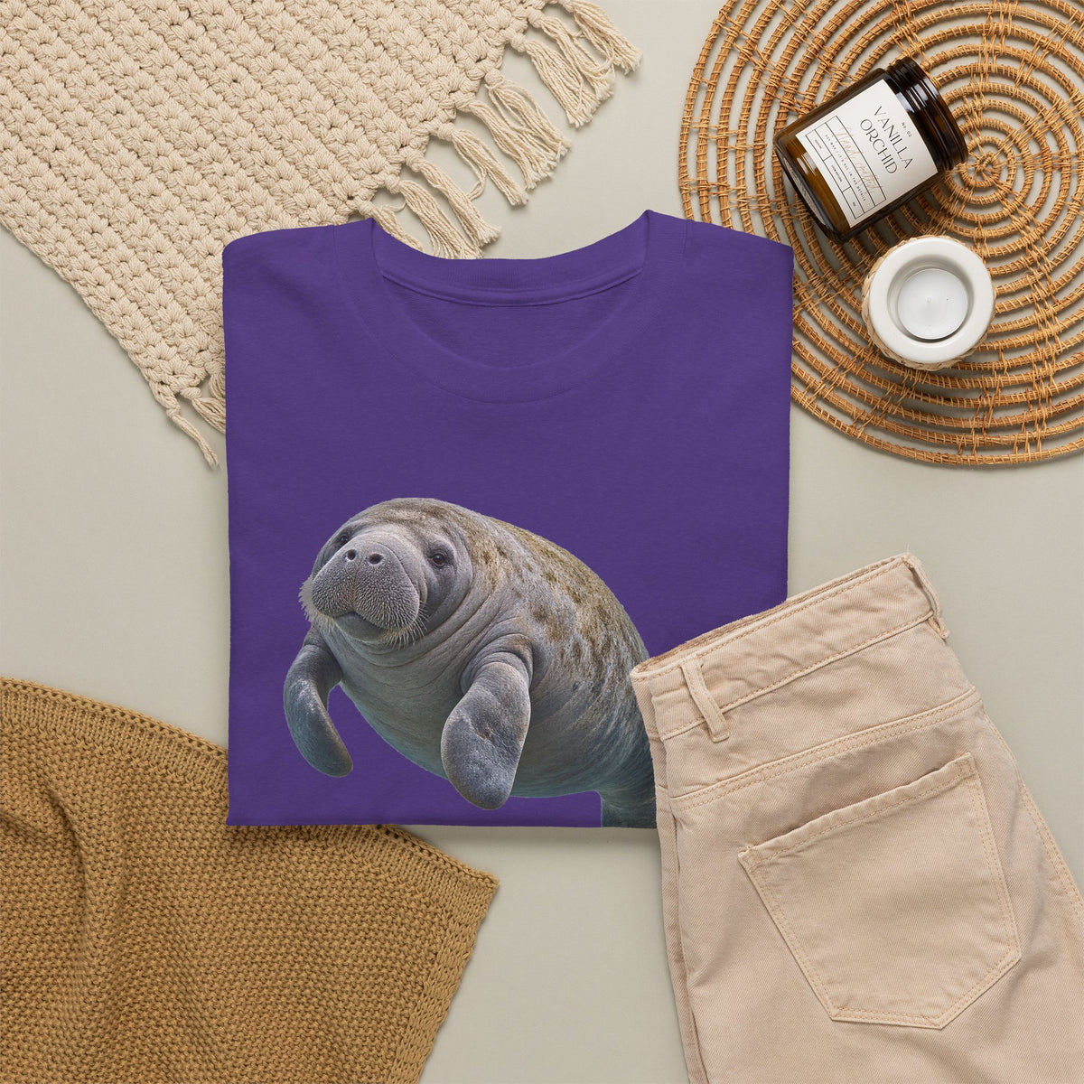 Gentle Giant Manatee Portrait T-Shirt