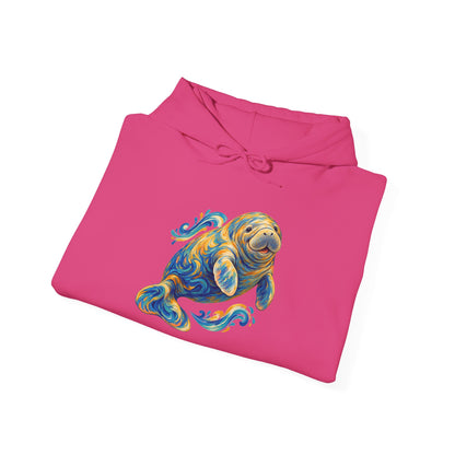 Golden Drift Manatee Pullover Hoodie