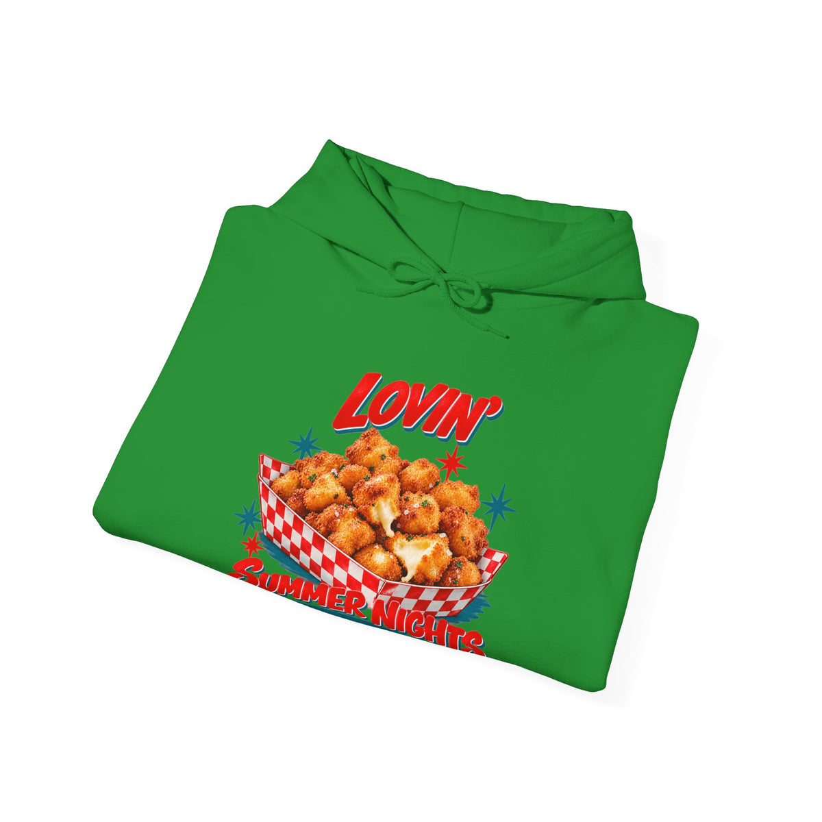 Lovin’ Cheese Curds & Summer Nights – Gildan 18500 Hoodie | 002a-v2