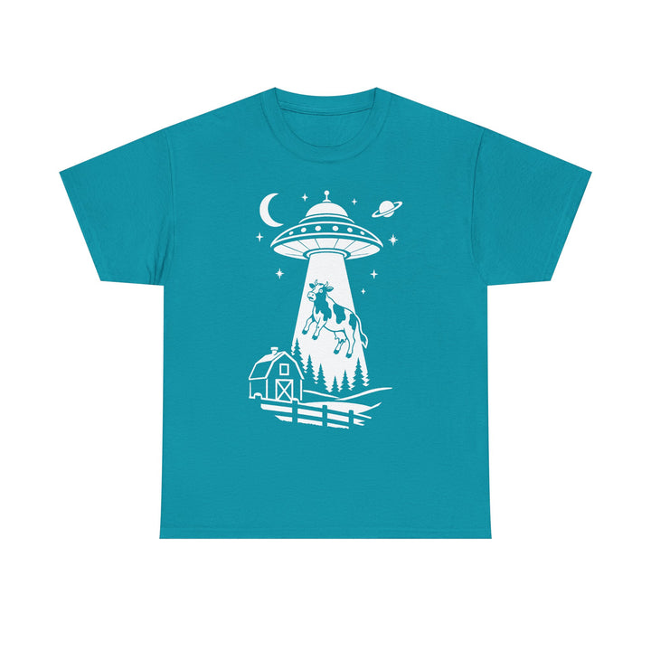 Alien Cow Abduction T-Shirt | Funny UFO Graphic Tee