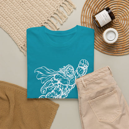 Soaring Cape-Wearing Sasquatch T-Shirt