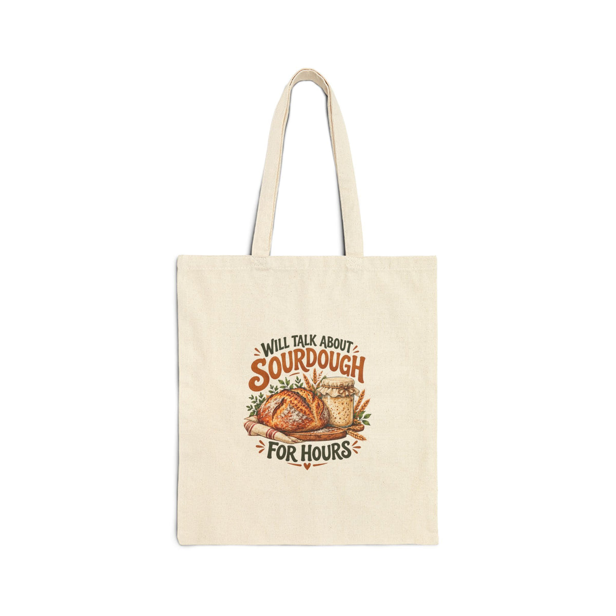 Will Talk About Sourdough – Cotton Canvas Tote Bag | 017