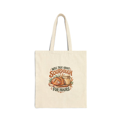 Will Talk About Sourdough – Cotton Canvas Tote Bag | 017