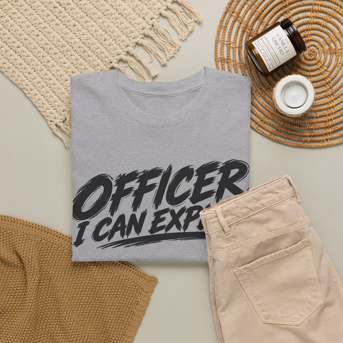Officer, I Can Explain — One Color – Gildan 5000 T-Shirt | 162-R1a-v2