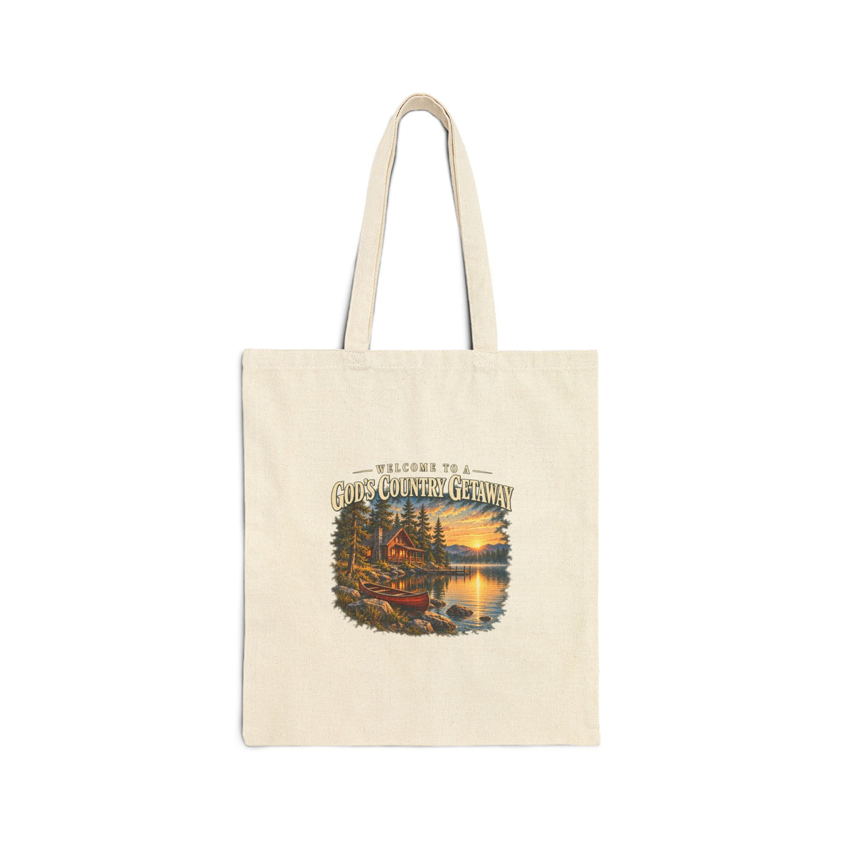 God's Country Getaway – Cotton Canvas Tote Bag | 031