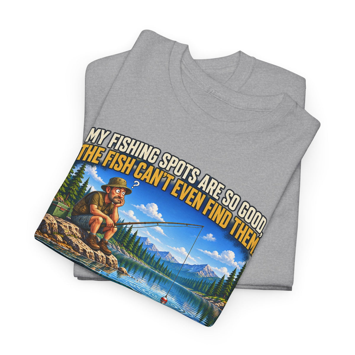 062 Fish Can't Find Them — Color — Gildan 5000 T-Shirt