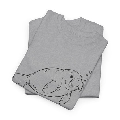 Chubby Mermaid Slow Tide Manatee T-Shirt