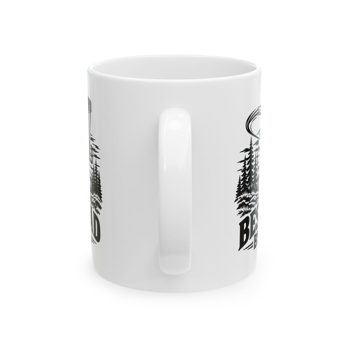 Best Dad by Par – One-Color Disc Golf Ceramic Mug, 11 oz | 043a