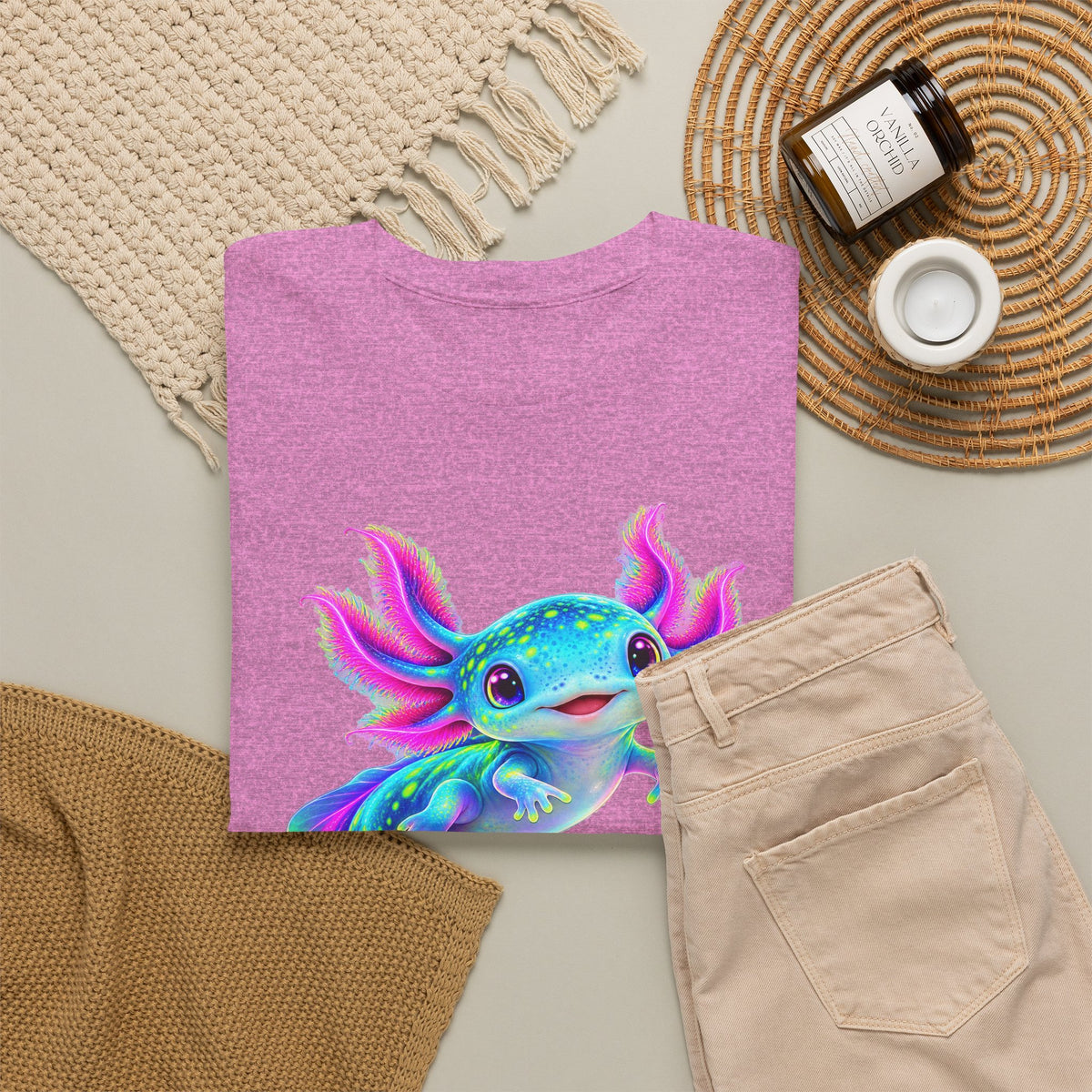 Electric Axolotl in Motion T-Shirt