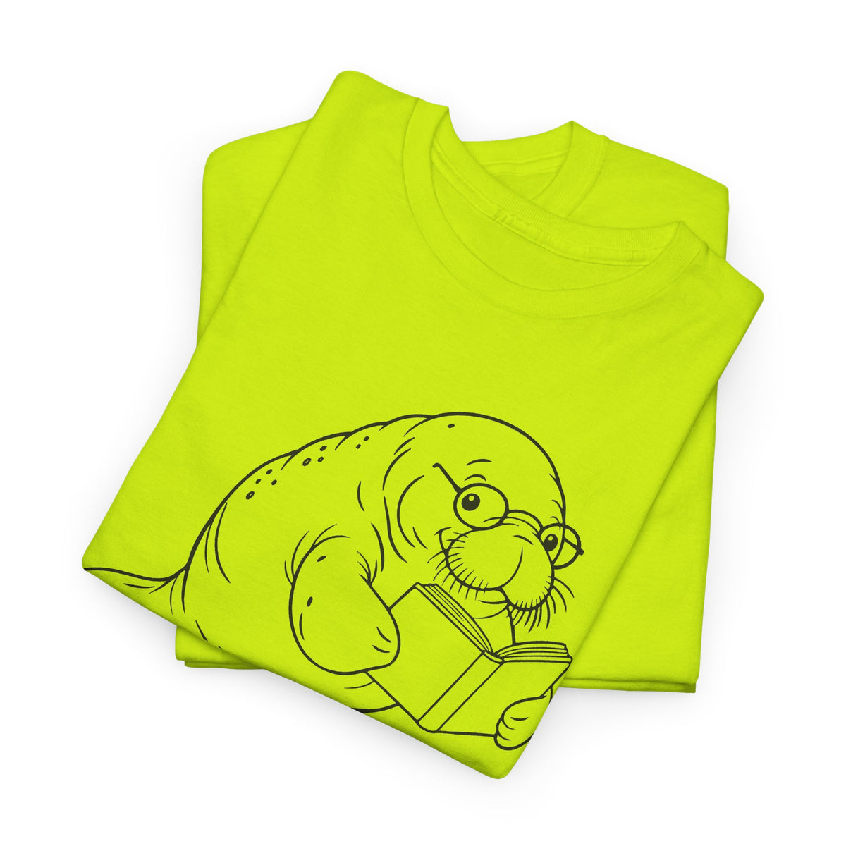 Chubby Mermaid Bookworm Buoyancy Manatee T-Shirt