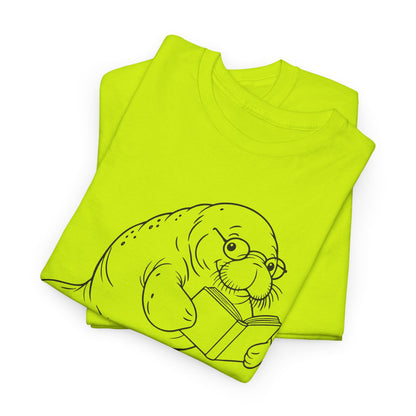 Chubby Mermaid Bookworm Buoyancy Manatee T-Shirt