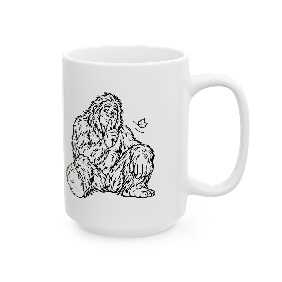 Shh, Friendly Bigfoot in the Forest Mug
