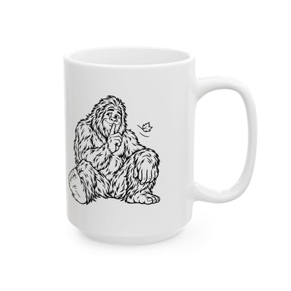 Shh, Friendly Bigfoot in the Forest Mug