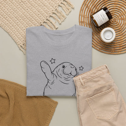 Chubby Mermaid Sea Cow Stretch Manatee T-Shirt