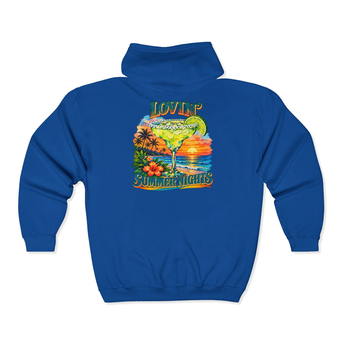 Lovin’ Summer Nights Margarita – Gildan 18600 Zip-Up Hoodie | 001a-v2