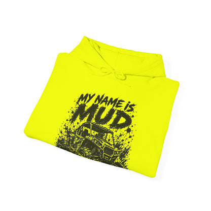 My Name Is Mud – Safety Green/Pink Gildan 18500 Hoodie | 049a