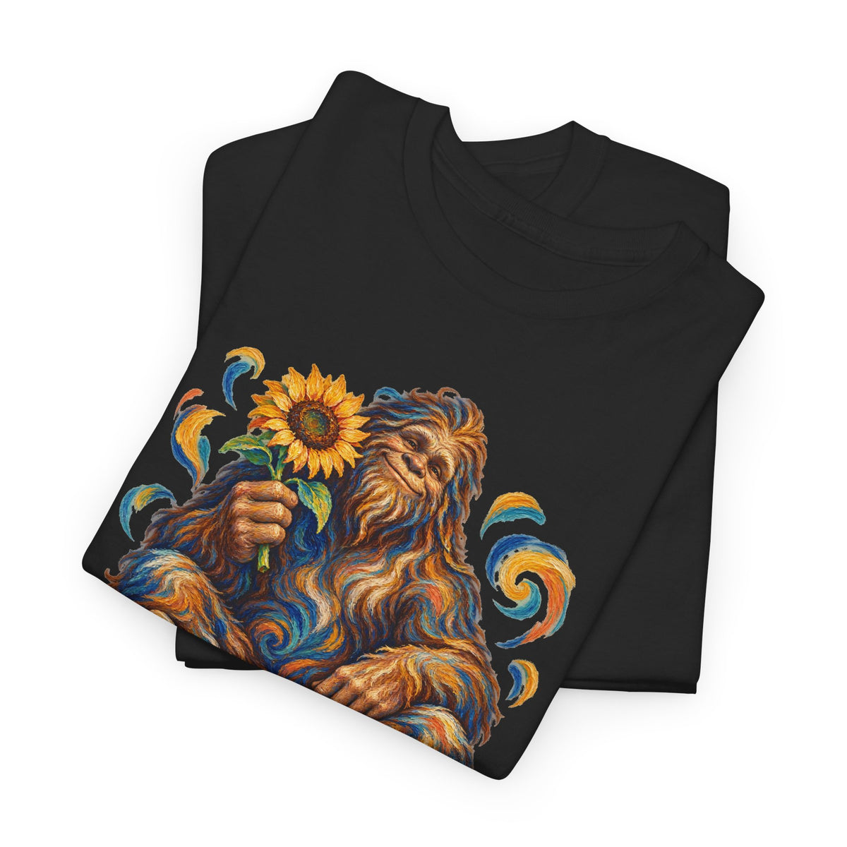 Sunflower Rest with a Shaggy Bigfoot T-Shirt