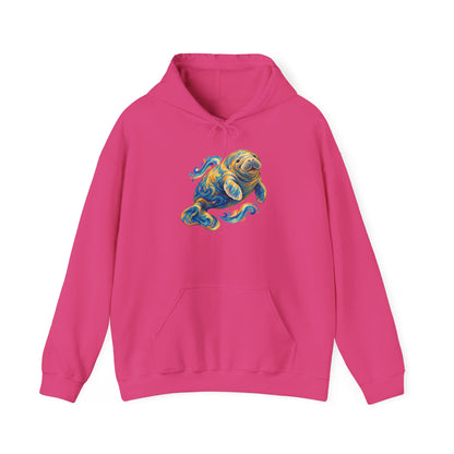 Golden Drift Manatee Pullover Hoodie