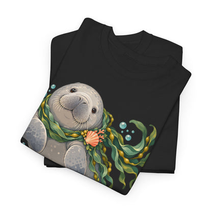 Chubby Mermaid Cozy Kelp Scarf Manatee T-Shirt