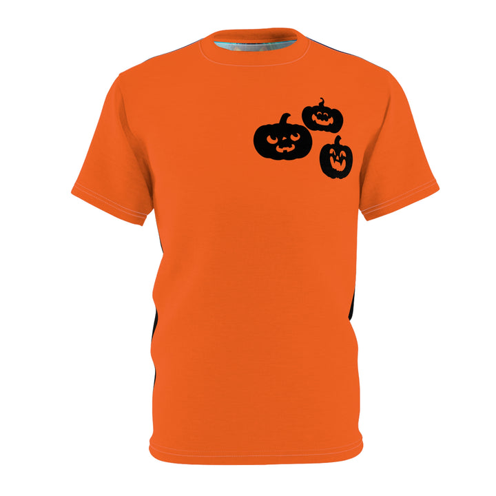 Three Pumpkins All-Over Print T-Shirt | Orange