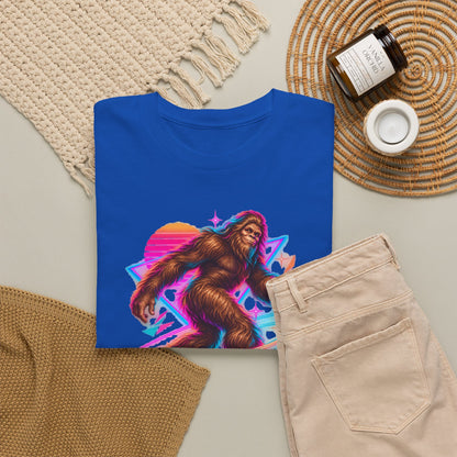 Neon Bigfoot on Roller Skates T-Shirt