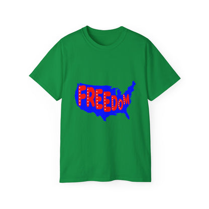 Freedom USA Map T-Shirt | Patriotic Graphic Tee