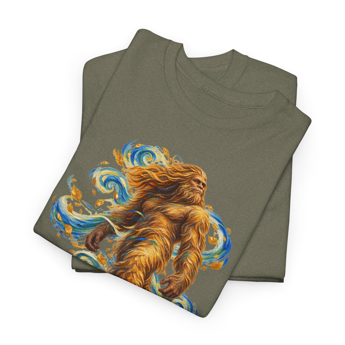 Golden Wind Sasquatch Portrait T-Shirt