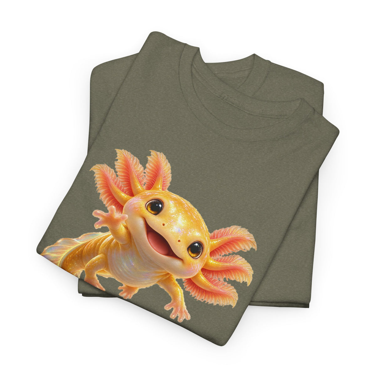 Golden Axolotl with Peach Gills T-Shirt